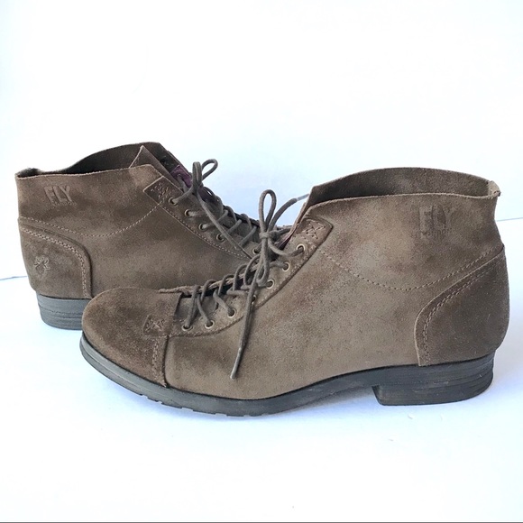 Fly London Officer Orme Ankle Suede Laced Boots - Picture 2 of 9